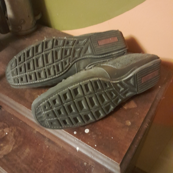 Steve Madden gray microsuede driving moccasins,  size 10 - Picture 5 of 6